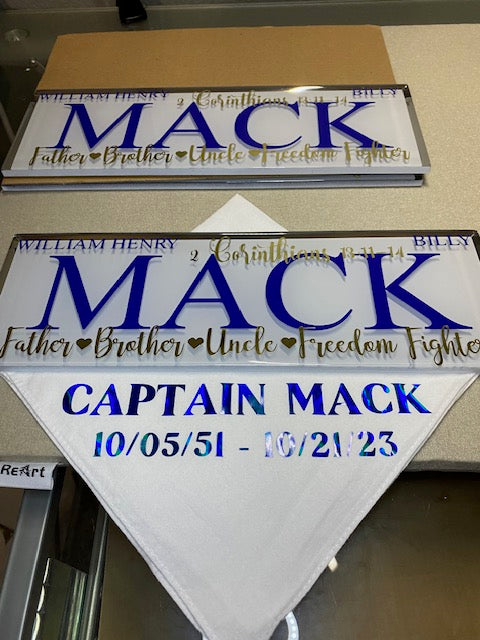 Custom Plaques--SAMPLE DESIGN OPTIONS--PLS EMAIL TO ORDER