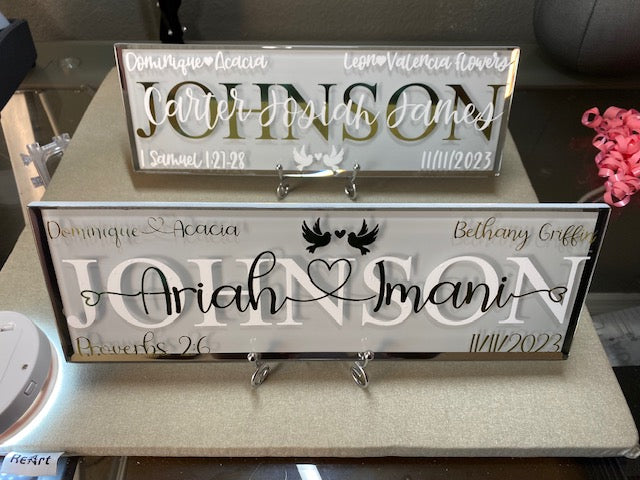 Custom Plaques--SAMPLE DESIGN OPTIONS--PLS EMAIL TO ORDER