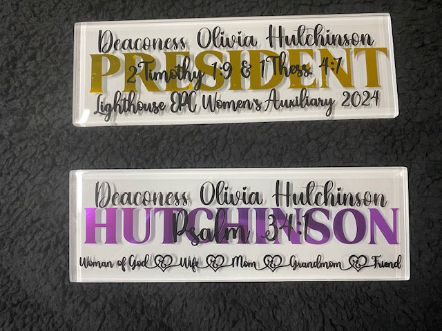 Custom Plaques--SAMPLE DESIGN OPTIONS--PLS EMAIL TO ORDER