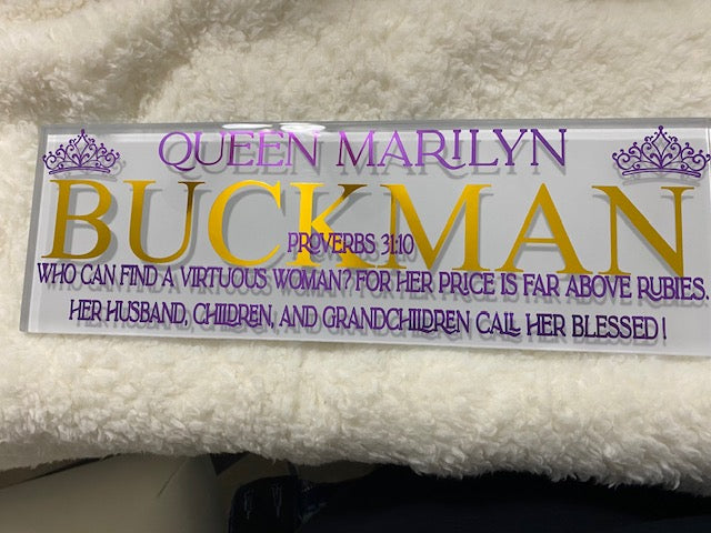 Custom Plaques--SAMPLE DESIGN OPTIONS--PLS EMAIL TO ORDER
